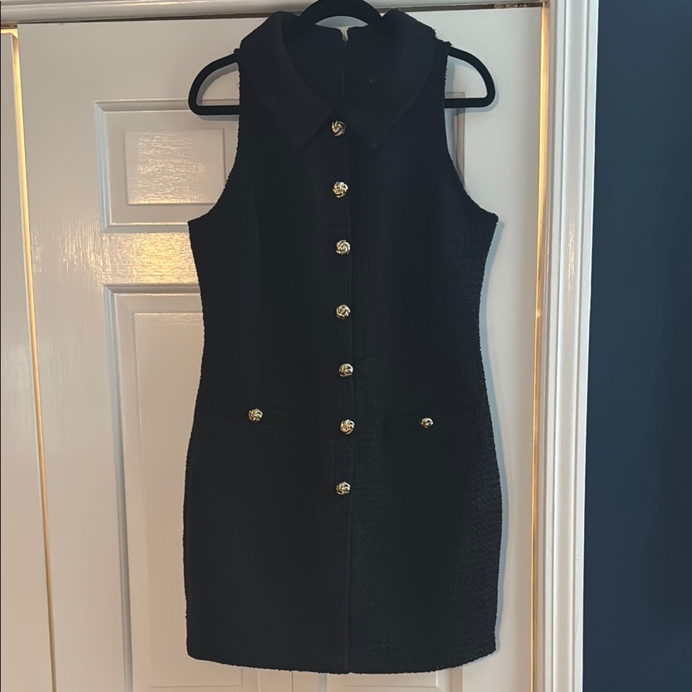 Tweed Halter mini dress